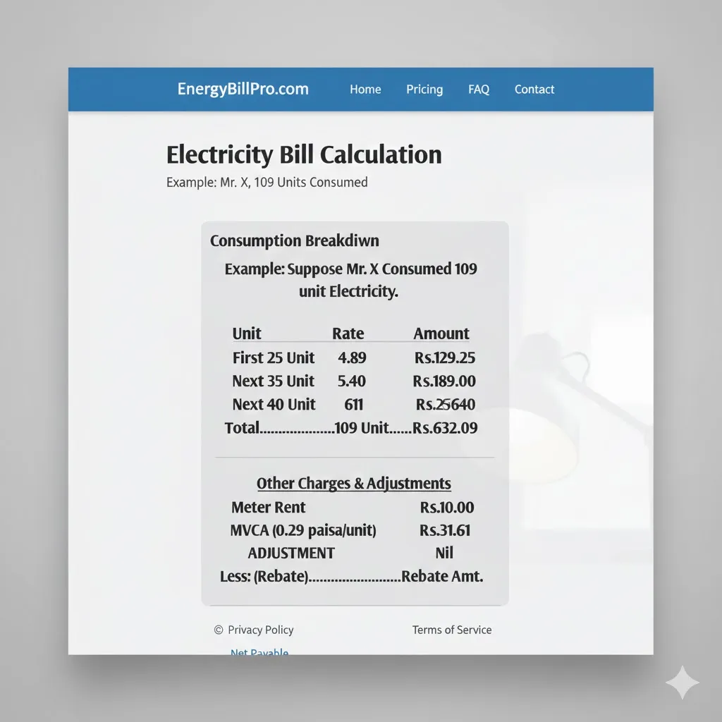 CESC Electricity Bill Calculator, Domestic, Commercial Per Unit Rate